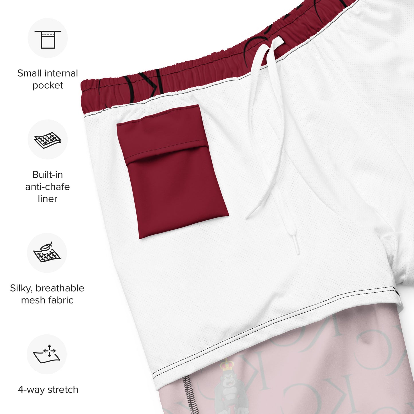 KC Monogram Swim Trunks