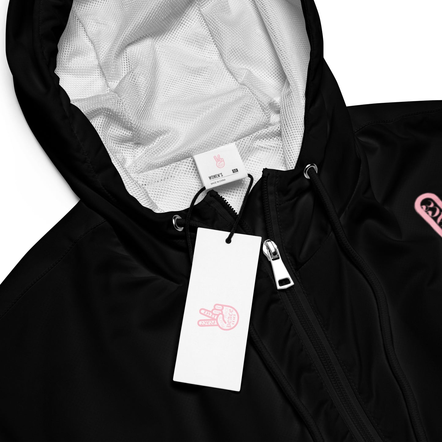 PEACE Cropped Windbreaker