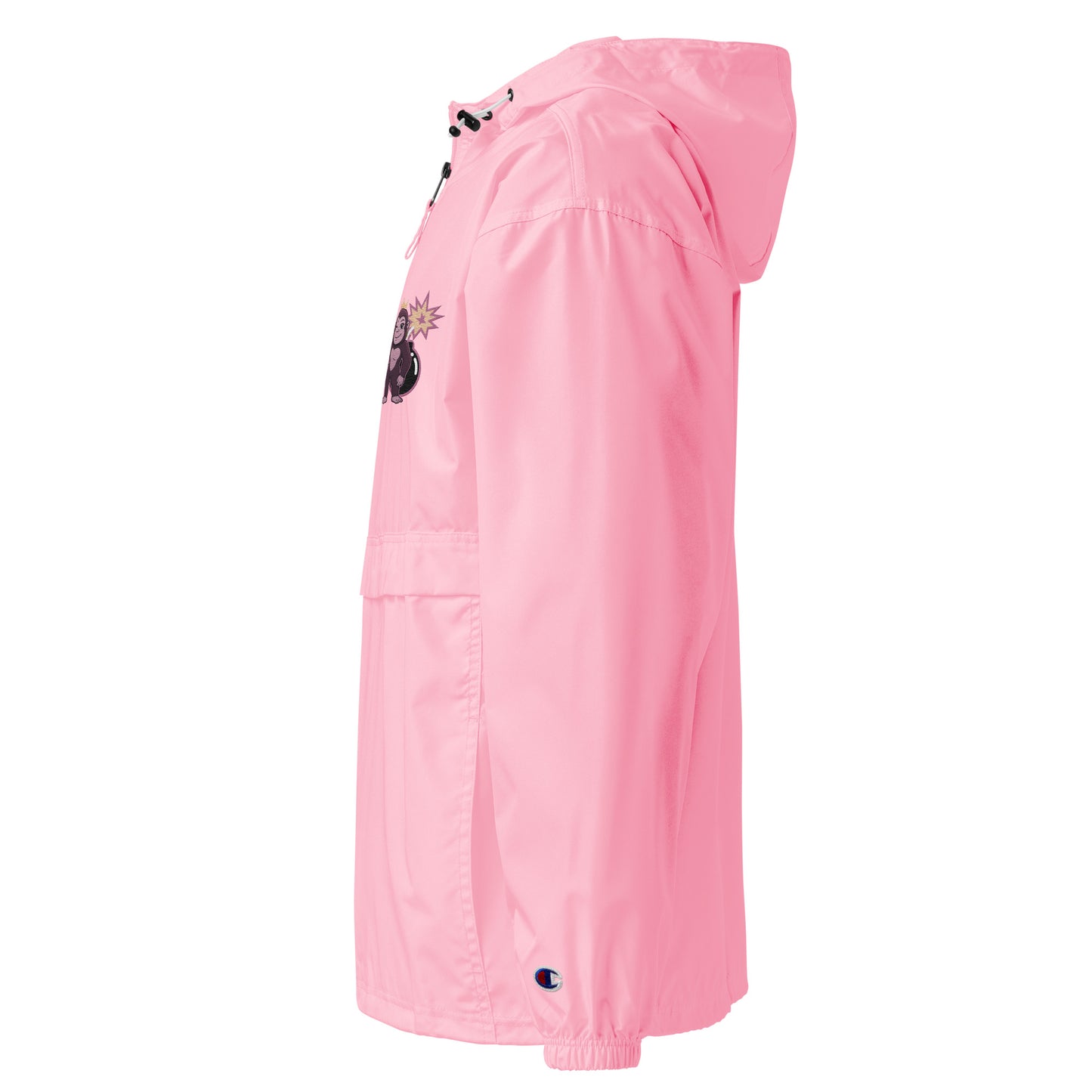 Hella Bad Gorilla Embroidered Champion Packable Jacket