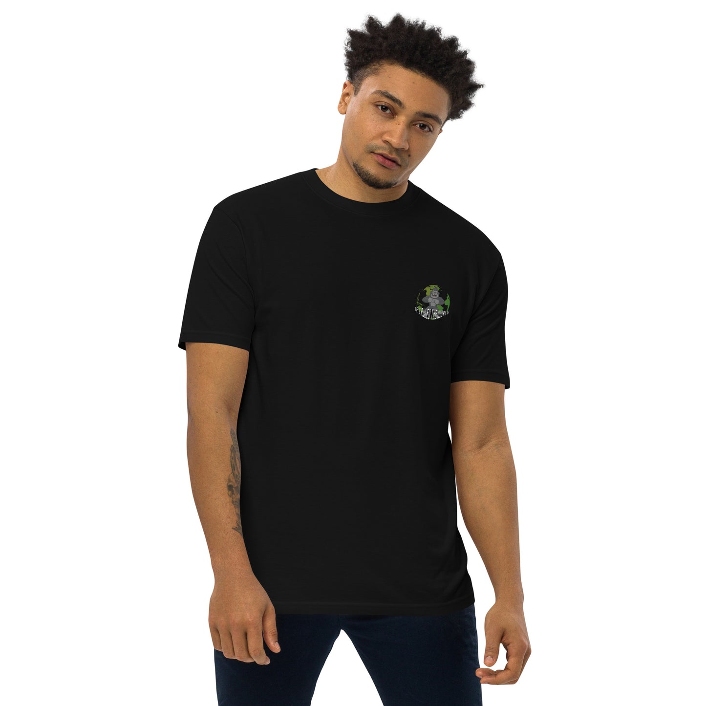 IF I RULED THE WORLD – Left Chest Premium Heavyweight Tshirt
