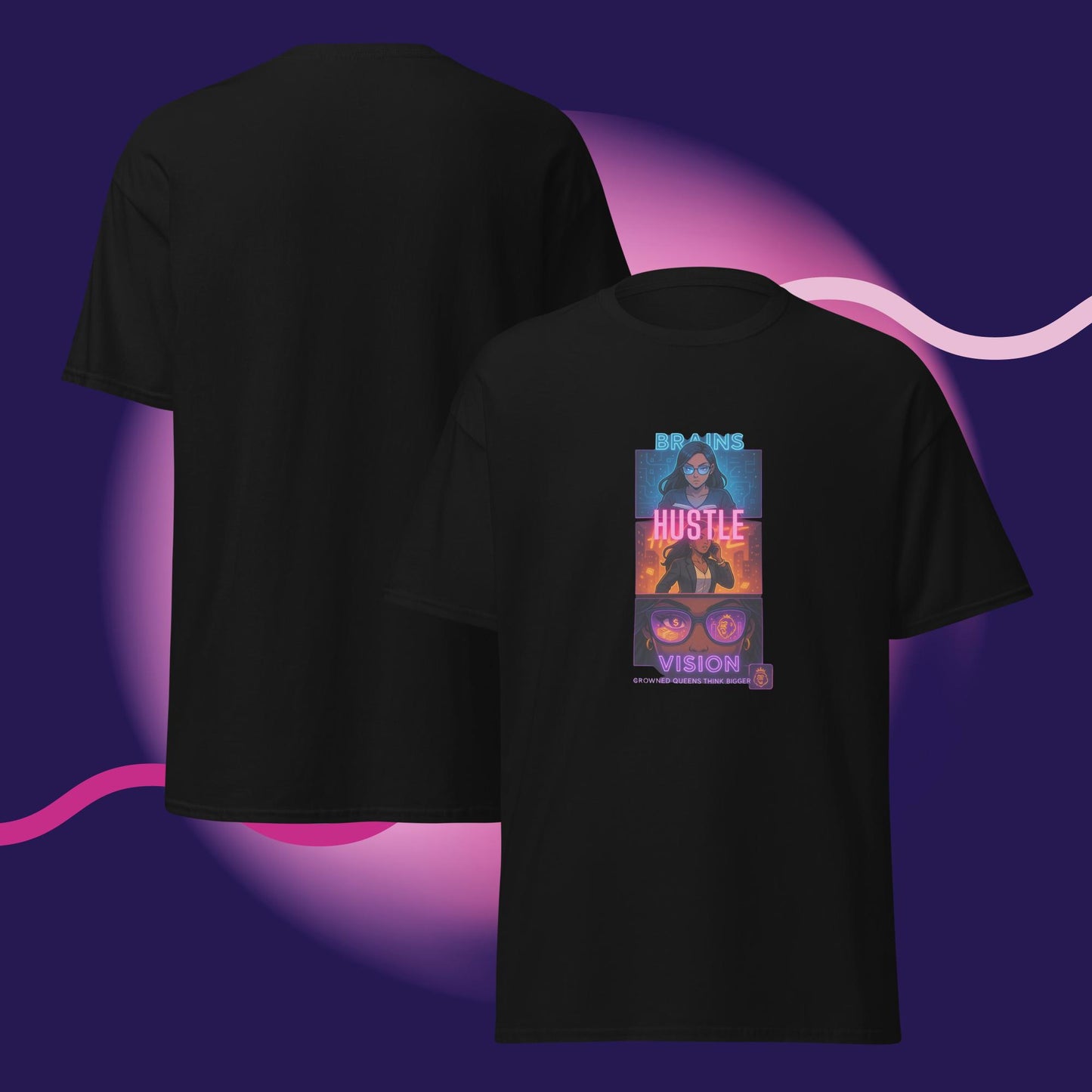 Brains • Hustle • Vision – Anime-Inspired Tee
