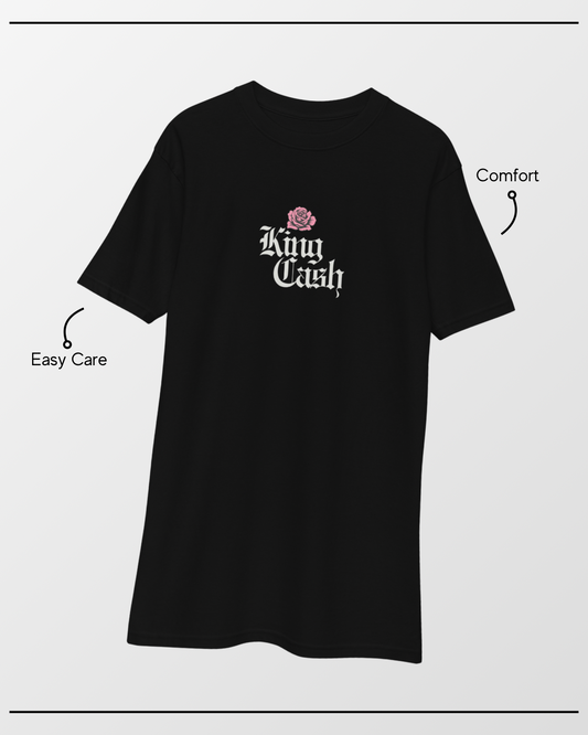 King Cash Rose Tee Men’s Premium Heavyweight