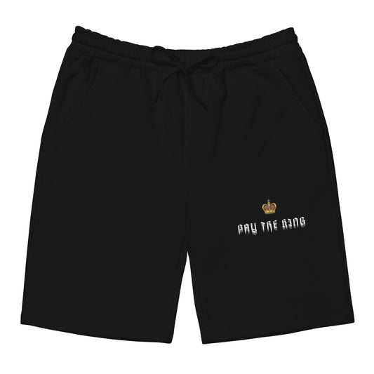 PAY THE KING fleece shorts